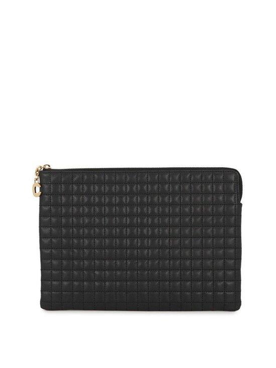 Celine Handbags - Celine Clutch CC Charm Leather Black